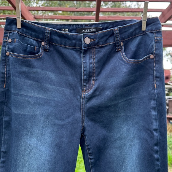 Liverpool Jeans Company Dark Blue Straight Leg Jeans - Picture 3 of 13